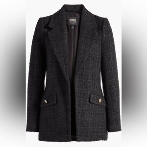 River Island Black Textured Blazer